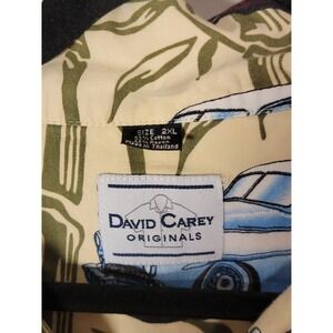 David Carey Originals Shirt Adult Large Button Up Short Sleeve Casual‎ Men's